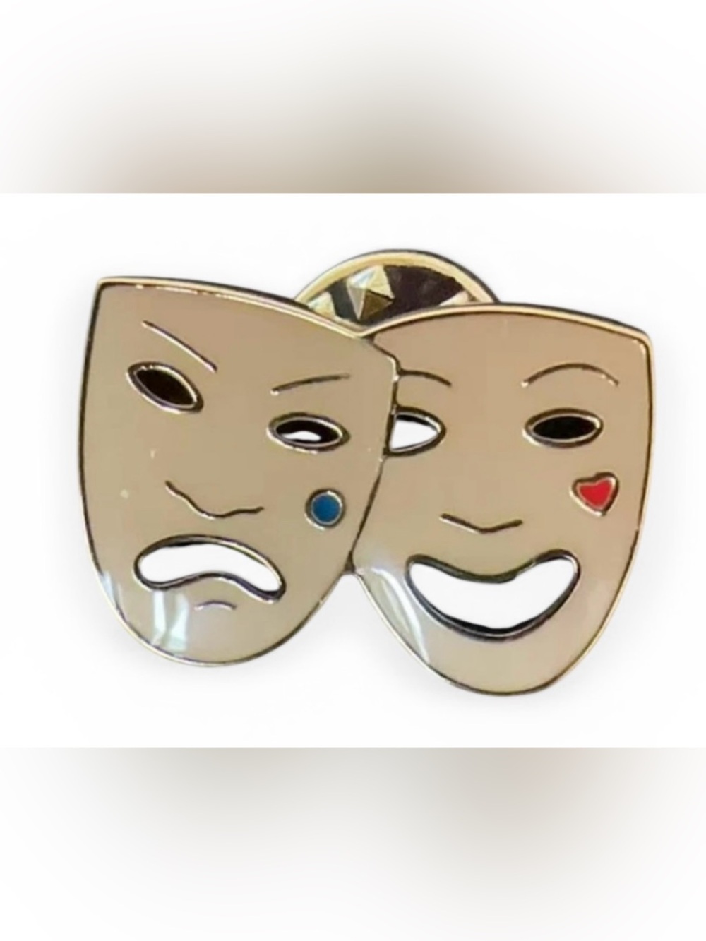 Authentic Burberry Tragedy and Comedy pin
